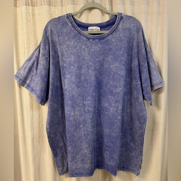 Zenana Outfitters Sky Blue Washed Tee - Picture 1 of 4